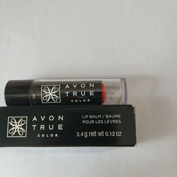 Set of 3 - AVON TRUE COLOR - PEACH POUT - NIB LIP BALM Made in the USA - Picture 3 of 9
